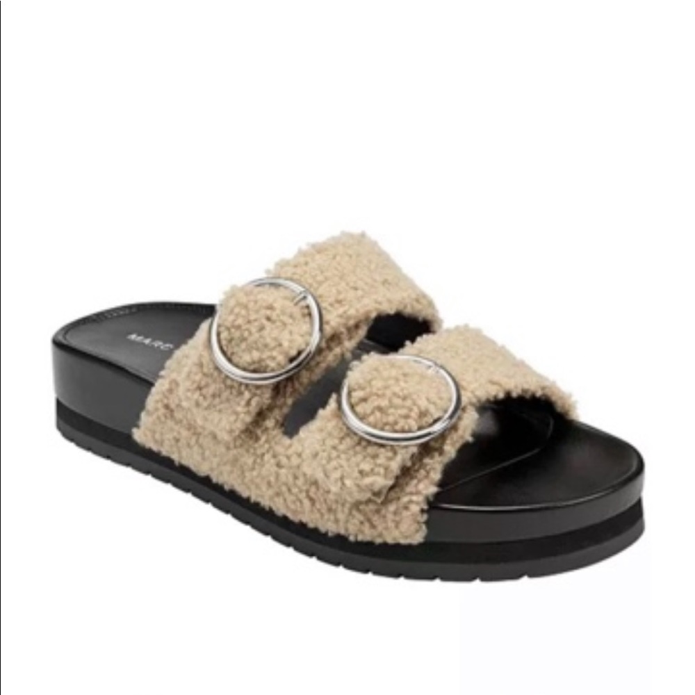 New!  Marc Fisher Keegan Footbed Buckle Sandal